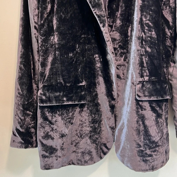 Chelsea 28 - blue/gray/purple velvet jacket, S - Picture 4 of 7